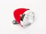 Lampa przód bateryjna 160302 S-W 3-LED RETRO czerwona z włącz. 4xAA b/uchwytu - Sklep firmowy ProRowery