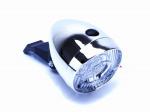 Lampa przód bateryjna 3-LED RETRO srebrna z włącz. 3xAAA z/uchwytem OEM - Sklep firmowy ProRowery