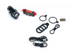 Zestaw lamp PROX PICTOR SET Czarny CREE 350lm + 10lm USB - Sklep firmowy ProRowery