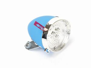Lampa przód bateryjna 160302 S-W 3-LED RETRO niebieska z włącz. 4xAA b/uchwytu - Sklep firmowy ProRowery