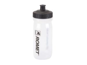 Bidon 0,6 l. MAX przezroczysty czarna zakrętka/czarne logo ROMET - Sklep firmowy ProRowery