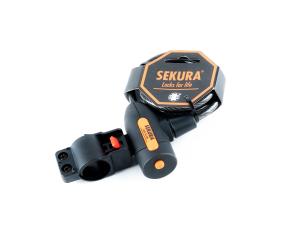 Zamknięcie na klucz spirala 8 mm x 1500 mm SEKURA KB104 czarne - Sklep firmowy ProRowery