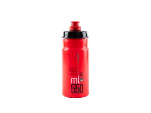 Bidon 0,55 l. Elite Jet Cerwony, Szare logo - Sklep firmowy ProRowery