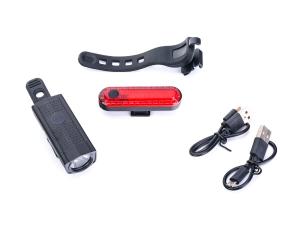 Zestaw lamp PROX AERO PLUS SET 400lm USB, 1000mAh - Sklep firmowy ProRowery