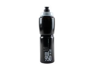 Bidon 0,95 l. Elite Jet Black Grey logo - Sklep firmowy ProRowery