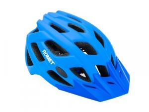 Kask rowerowy ROMET model 405 niebieski z daszkiem. roz. M/L IN-MOLD BOX ROMET