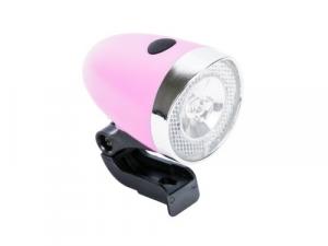 Lampa przód JY-597H 1 led 20 lumen ( bateryjna ) różowy