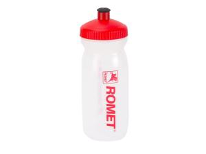 Bidon 0,6 l. MAX przezroczysty czerwona zakrętka/czerwone logo ROMET - Sklep firmowy ProRowery