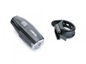 Lampa przednia 1-LED 5-watt USB 700 lm mod. R-7029 czarna et/logo ROMET