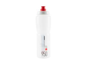 Bidon 0,95 l. Elite Jet Clear Czerwony - Sklep firmowy ProRowery