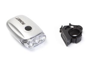Lampa przednia 3-LED bateryjna mod. JY-567 blister et/logo ROMET - Sklep firmowy ProRowery
