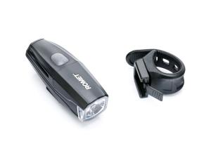 Lampa przednia 1-LED 5-watt USB 700 lm mod. R-7029 czarna et/logo ROMET - Sklep firmowy ProRowery