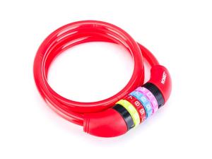 Zamknięcie na szyfr SL602 10x1000 /spirala/czerwony et/logo ROMET - Sklep firmowy ProRowery