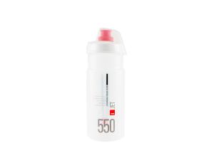 Bidon 0,55 l. Elite Jet Plus Clear Red logo 550 ml - Sklep firmowy ProRowery