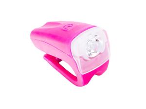 Lampa przednia bateryjna 1-LED 3-Watt JY-378FC różowa, blister ROMET - Sklep firmowy ProRowery