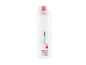 Bidon 0,75 l. Elite Jet Plus Clear Red logo - Sklep firmowy ProRowery