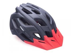 Kask rowerowy ROMET model 405 czarny z daszkiem. roz. L/XL IN-MOLD BOX ROMET