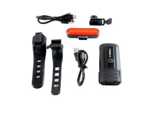 Zestaw lamp AKU. HYDRA II 400Im+SATE MODE 40 lm USB - Sklep firmowy ProRowery
