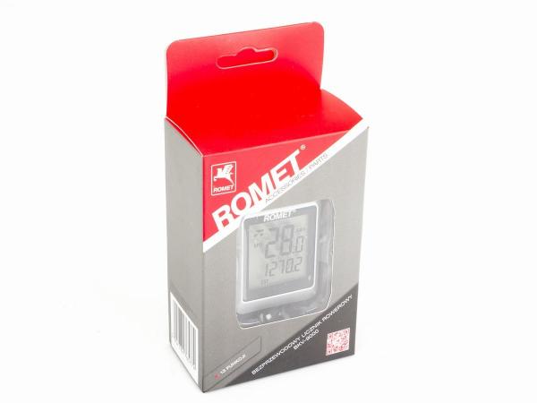 Licznik rowerowy bezprzewodowy BKV 9000 srebrny et/logo ROMET - Sklep firmowy ProRowery