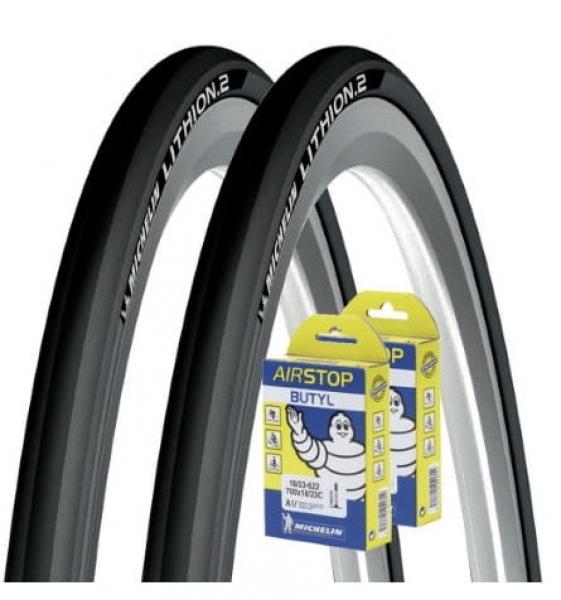 Opona 700 x 23C 23-622 LITHION 2 DARK GREY 500855 MICHELIN