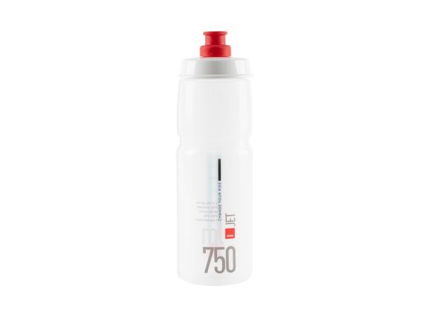 Bidon 0,75 l. Elite Jet Clear Czerwony - Sklep firmowy ProRowery