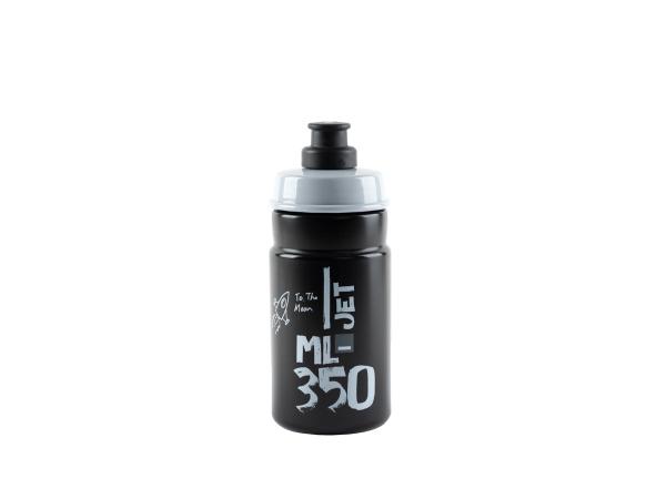 Bidon 0,35 l. Elite Jet Black Grey logo - Sklep firmowy ProRowery