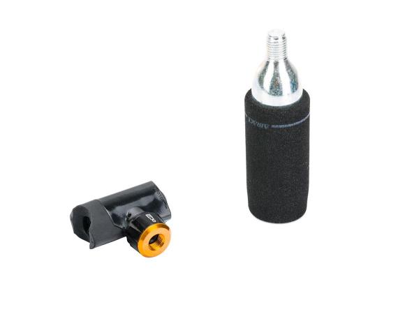 Pompka na naboje CO2 mod. AC-07 AV/FV mini, czarna AIRACE - Sklep firmowy ProRowery