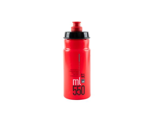 Bidon 0,55 l. Elite Jet Cerwony, Szare logo - Sklep firmowy ProRowery