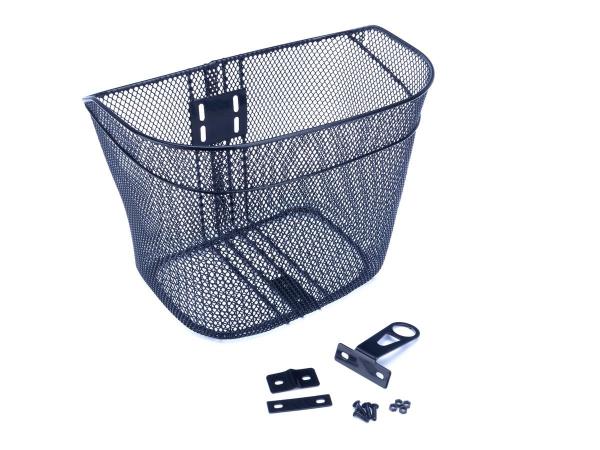Koszyk na kierownicę /34x25.5x26/ze wspornikami czarny, przykręcany na stałe 26\