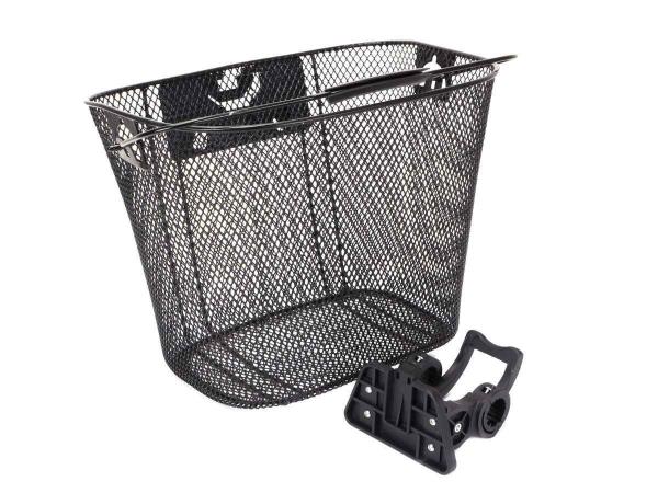 Koszyk na kierownicę CL-05 metalowy,czarny - /klip/ 1068152 - Sklep firmowy ProRowery