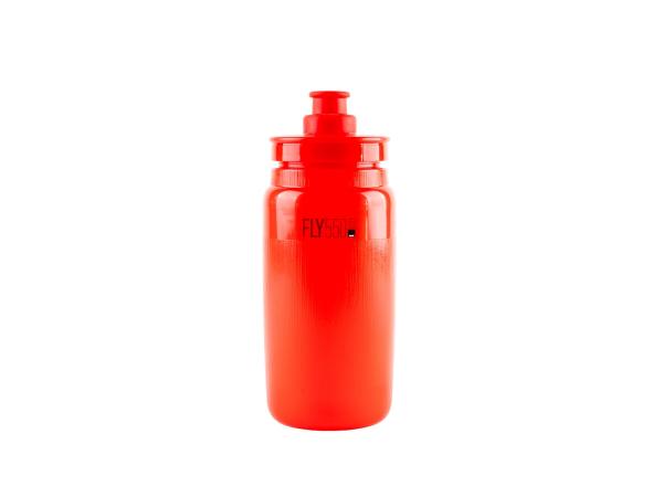 Bidon 0,55 l. Elite FLY TEX, Red, Grey Logo - Sklep firmowy ProRowery