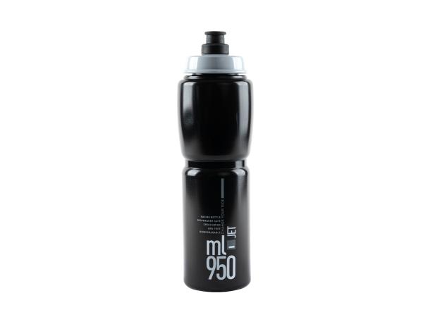 Bidon 0,95 l. Elite Jet Black Grey logo - Sklep firmowy ProRowery