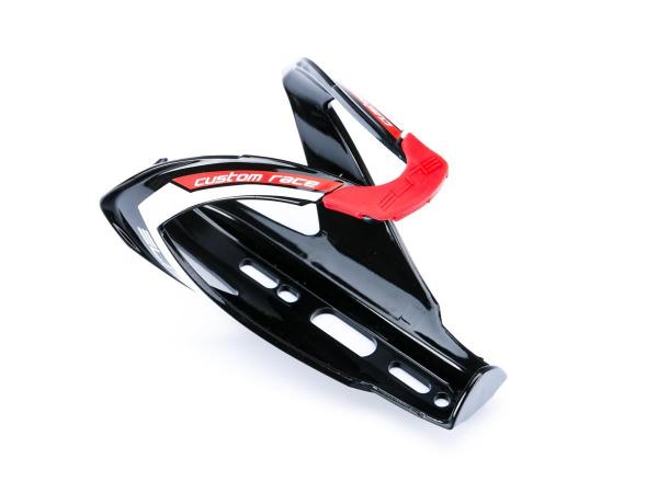 Koszyk bidonu plast. ELITE Custom Race Czarny-Czerwone Logo - Sklep firmowy ProRowery