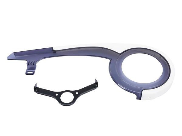 Osłona łańcucha JAGUAR 38/170 PCczarna dymna /ABS biały + uchwyt 0599 - Sklep firmowy ProRowery