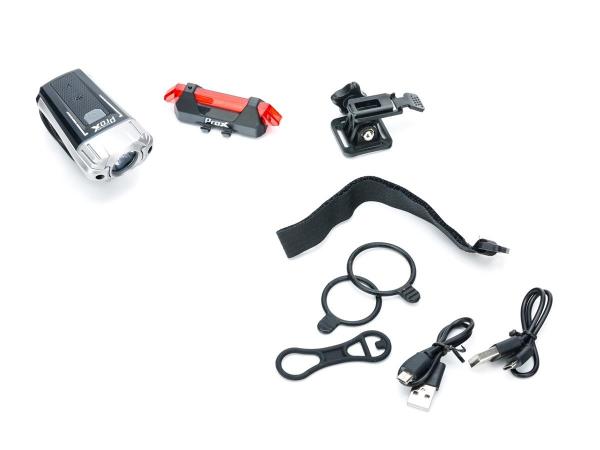 Zestaw lamp PROX URSA SET 300lm + 5 xLED 10 lm USB - Sklep firmowy ProRowery