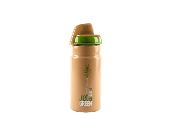 Bidon 0,55 l. Elite Jet Green Plus Brown Withe logo - Sklep firmowy ProRowery