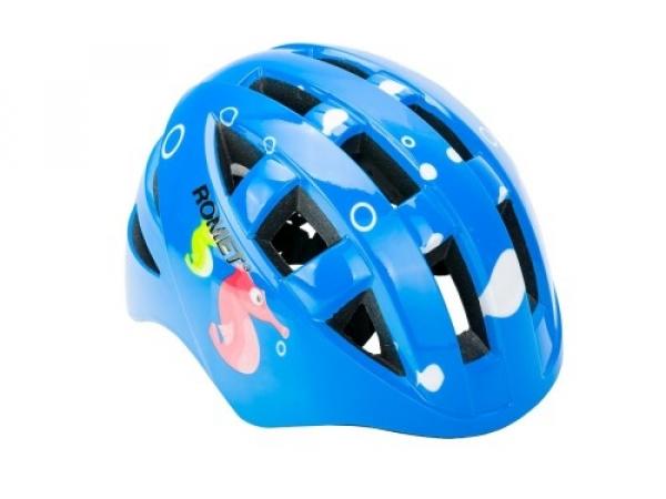 Kask dziecięcy rowerowy WT-022 niebieski S (48-52)