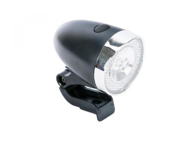 Lampa przód JY-597H 1 led 20 lumen ( bateryjna ) czarna