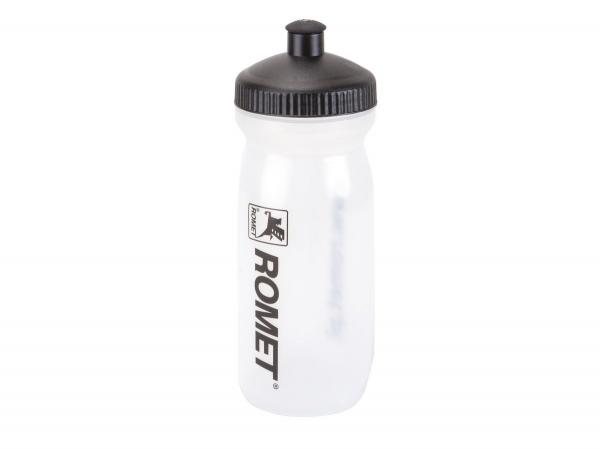 Bidon 0,6 l. Big Mouth przezroczysty czarna zakrętka/czarne logo ROMET - Sklep firmowy ProRowery