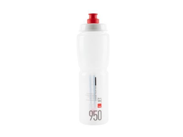 Bidon 0,95 l. Elite Jet Clear Czerwony - Sklep firmowy ProRowery