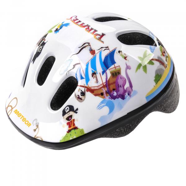 KASK ROWEROWY METEOR MV6-2 XS 44-48 cm pirate - Sklep firmowy ProRowery