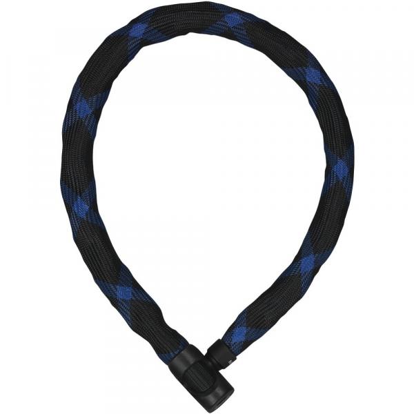 Zamknięcie rowerowe klucz łańcuch ABUS IVERA Chain 7210 110cm czarno-niebieski - Sklep firmowy ProRowery