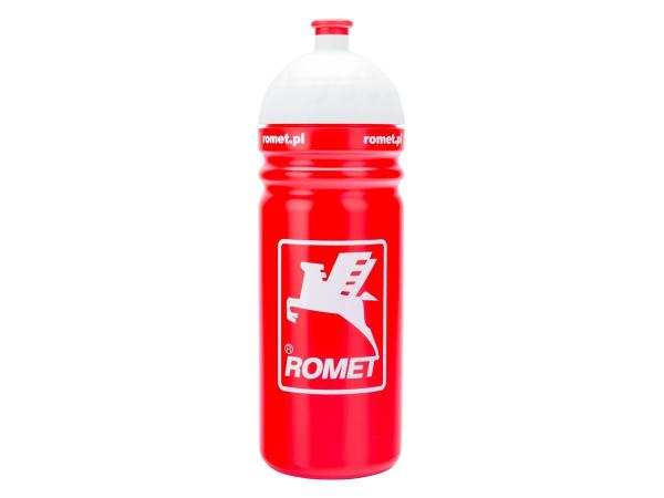 Bidon 0,7 l. czerwony, zakrętka/biała logo ROMET - Sklep firmowy ProRowery