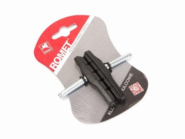Klocki hamulca niesymetryczne, czarne ,bolec,72 mm mod.MTB-945 et/logo ROMET - Sklep firmowy ProRowery