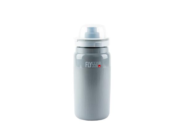 Bidon 0,55 l. Elite FLY MTB TEX, Grey, Grey Logo - Sklep firmowy ProRowery