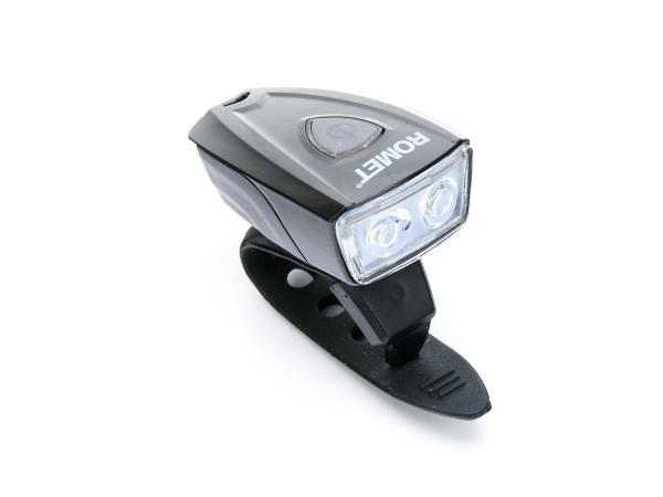 Lampa przednia 2-LED USB z wyłącznikiem JY-7044 et/logo ROMET - Sklep firmowy ProRowery