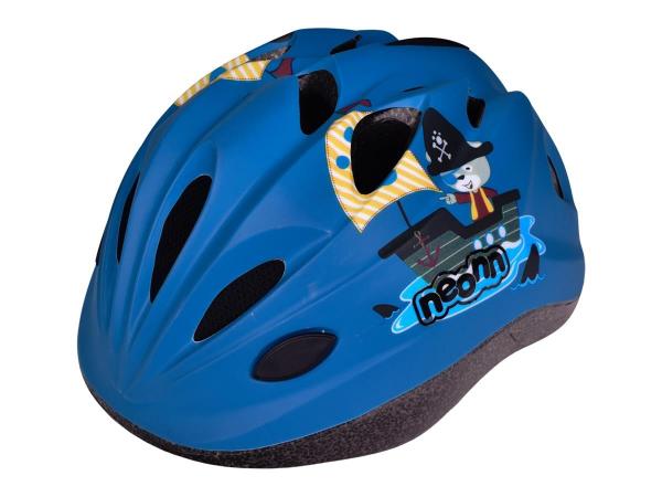 Kask rowerowy dziecięcy Neonn niebieski pirat. rozm.S 48-52 cm - Sklep firmowy ProRowery