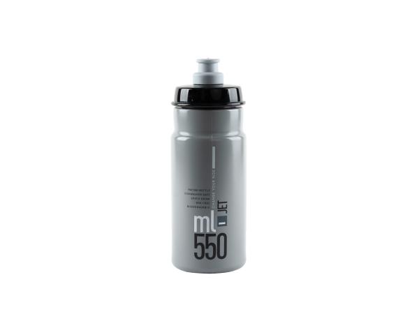Bidon 0,55 l. Elite Jet Grey Black logo - Sklep firmowy ProRowery