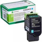 Toner Oryginalny Lexmark C242 (C242XC0) (Błękitny) - DARMOWA DOSTAWA w 24h