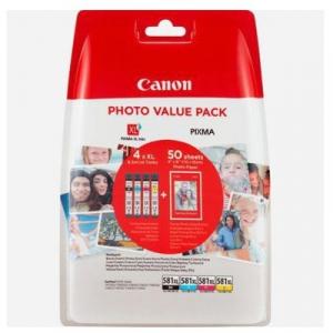 Tusze Oryginalne Canon CLI-581 XL CMYK (2052C004) (czteropak) - DARMOWA DOSTAWA w 24h